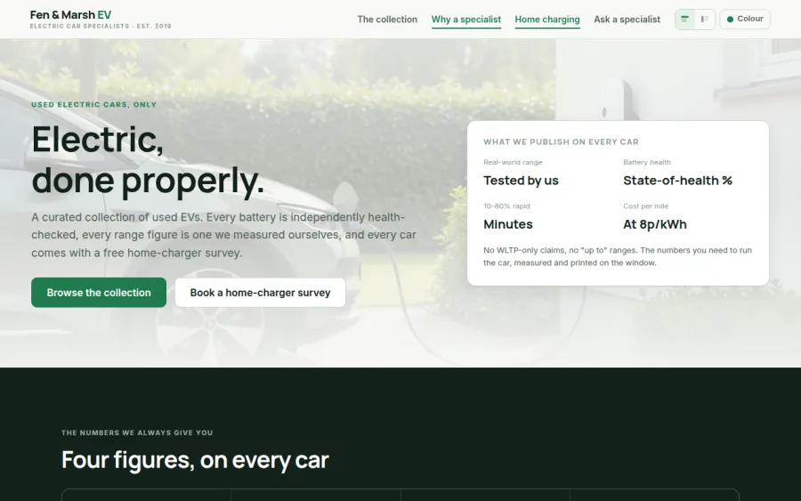 Fen & Marsh EV homepage preview